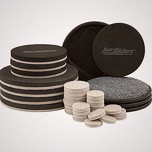 SuperSliders 4714395N 36 Piece Hardwood Floor Move & Protect Kit- Includes