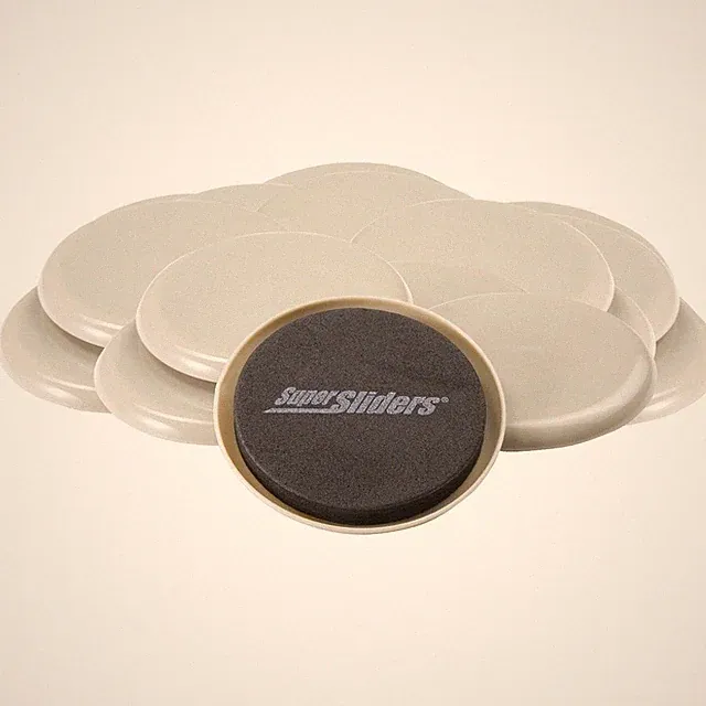 SuperSliders Reusable Furniture Sliders for Carpet Linen 31/2 Inch 16 PCS
