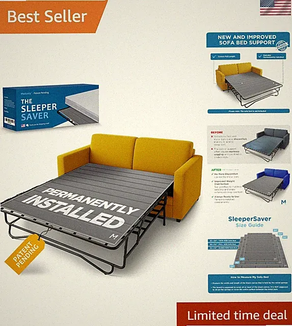 Support Board for Queen Sleeper Sofas Sofa Bed Mattress Protector Comfort