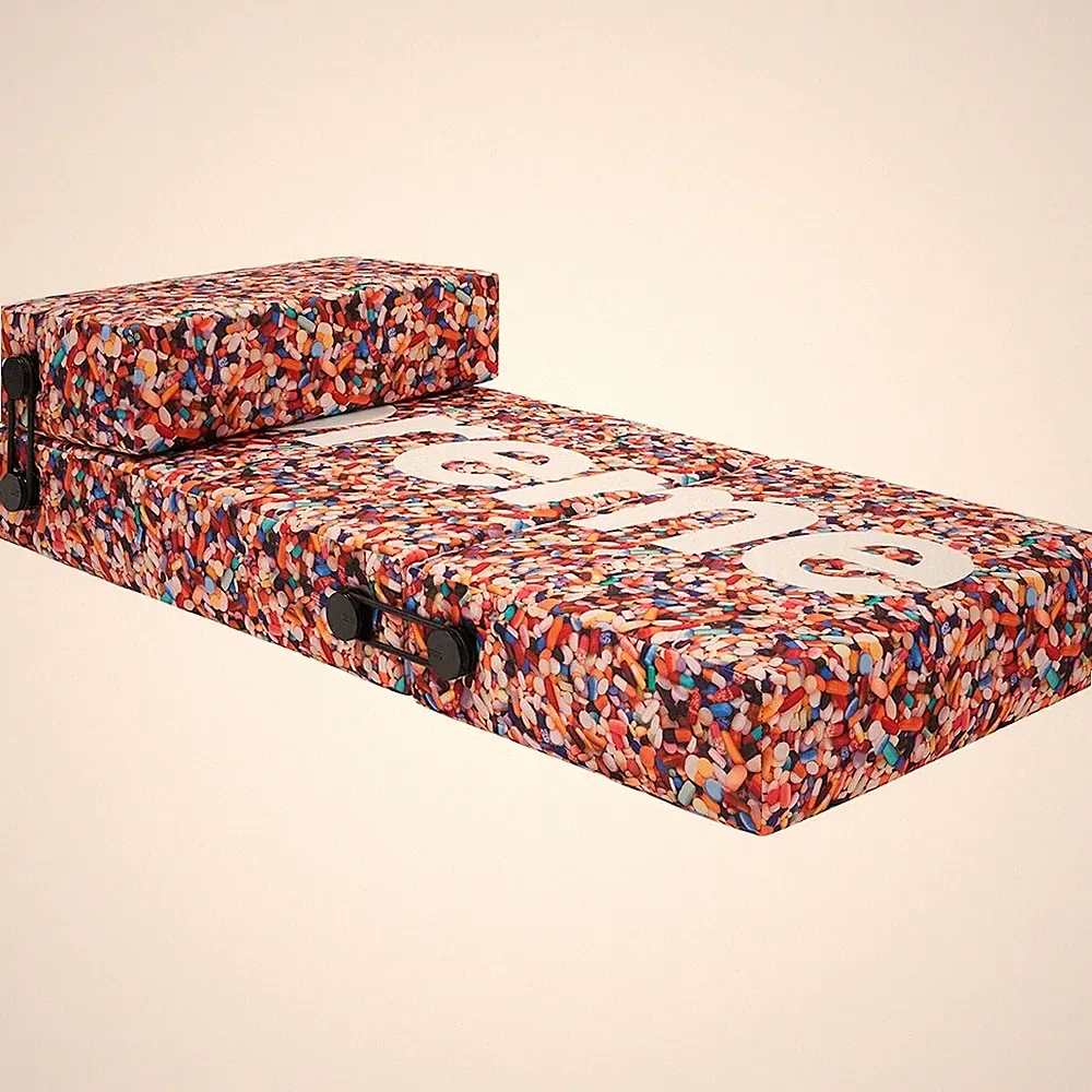 Supreme x Kartell Trix Pills Modular Sofa Bed in Red NEW IN BOX 🚚✅
