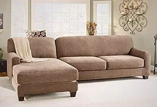 SureFit Sofa Pet Cover 100% Polyester, Faux Mink - Quilted - Machine Washable