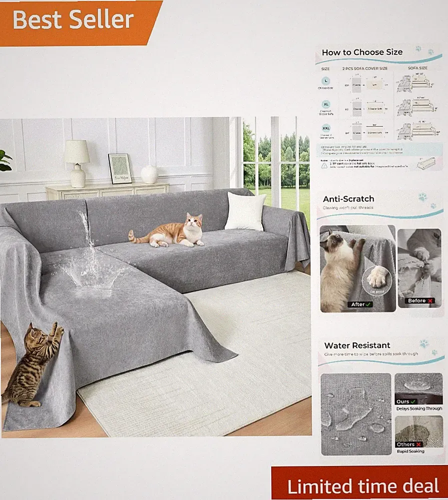 Scratch Resistant Sectional Sofa