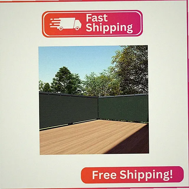 TANG 3' x 45' Balcony Privacy Screen Fence for Apartment Deck Railing, 200GSM He