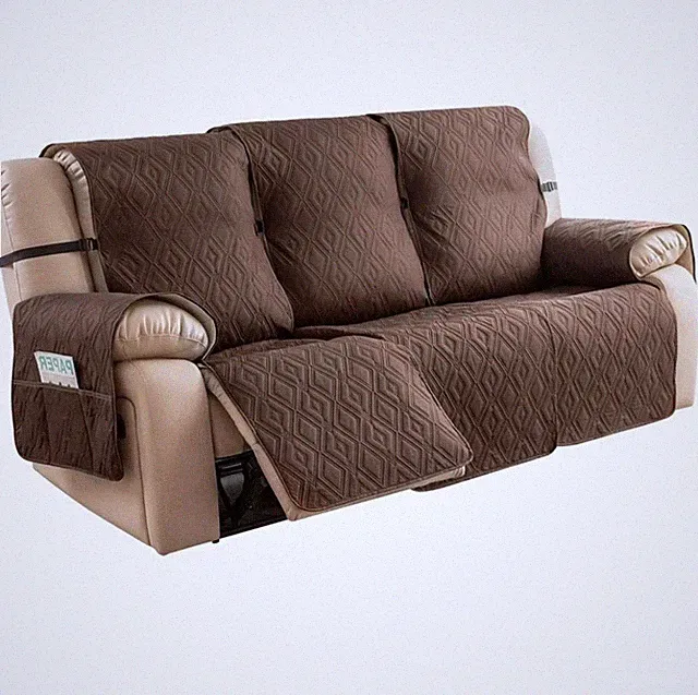 Taococo Couch Cover for Reclining 3 Seat Recliner Sofa Covers