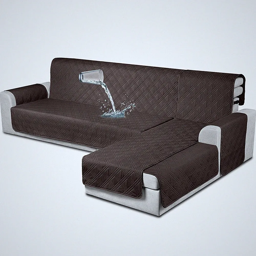 TAOCOCO Waterproof Sectional Couch Covers L Shaped Sofa Covers Chaise Lounge...