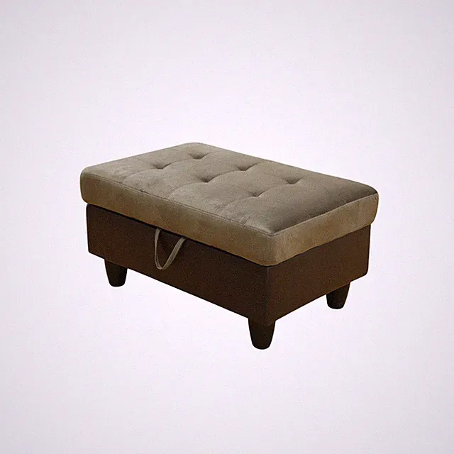 Taupe Flannel And PVC 3-Piece Couch Living Room Sofa Set