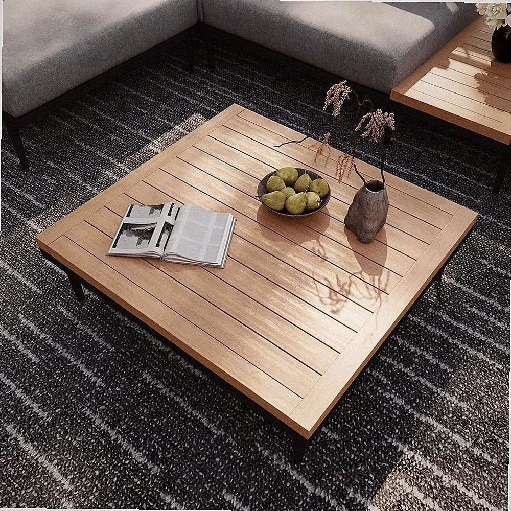 Terra Modular Outdoor Patio Sectional Sofa, Coffee Table