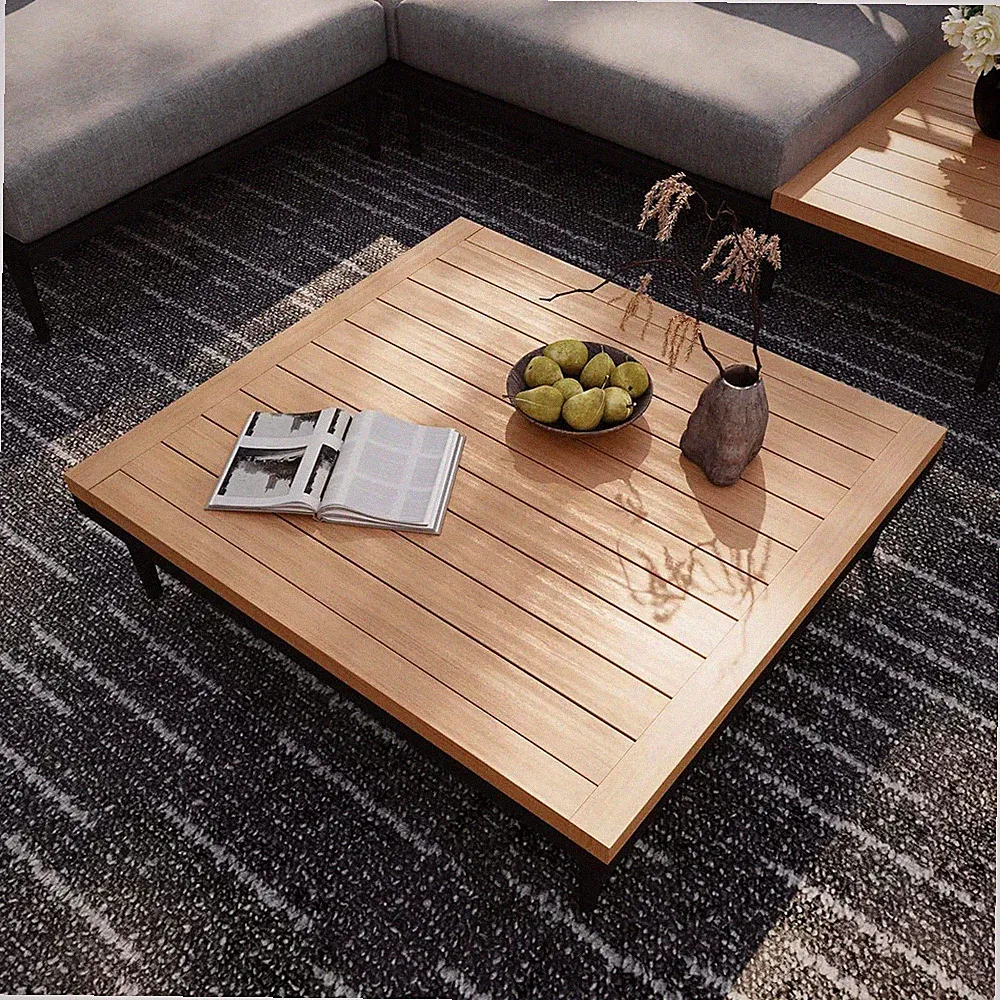 Terra Modular Outdoor Patio Sectional Sofa, Coffee Table | All-Weather Aluminum