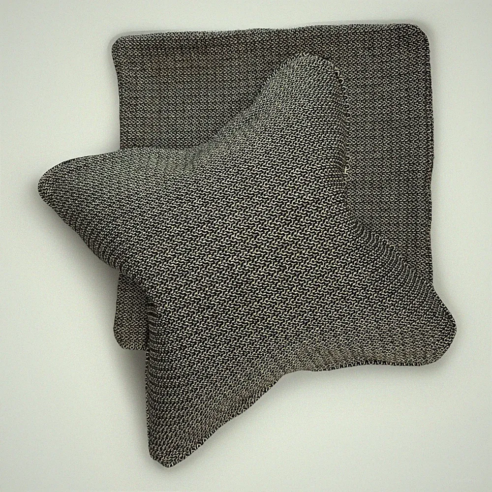 Textured Woven Throw Pillow Cover 21x21 Decorative Sofa Home Decor - One Cover