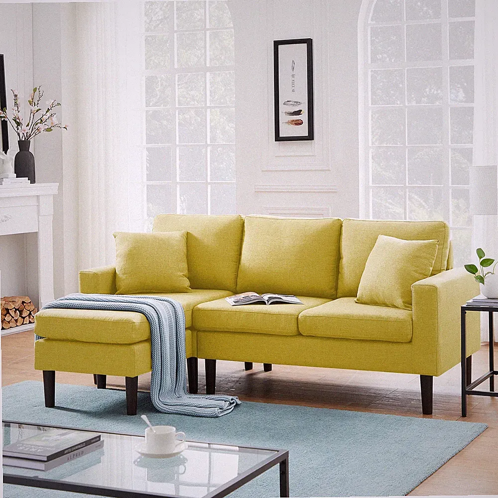 TFC&H Co. 72" SECTIONAL SOFA LEFT HAND FACING w/ 2 PILLOWS- Ships from The US