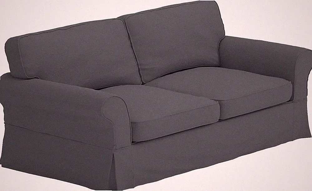 The Cotton Sofa Cover Only Fits Pottery Barn PB Comfort Roll Arm Sofa Dark Gray