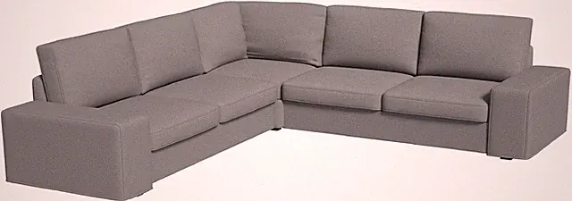 The Sofa Cover Replacement is Custom Made for Ikea Kivik 2 + 2 Sectional Cor...