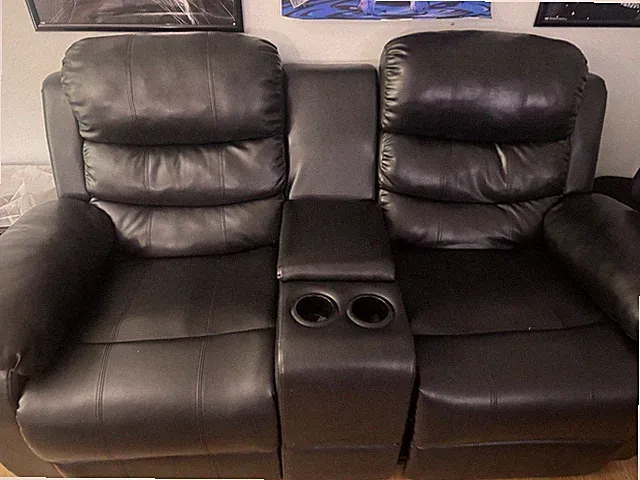 Theatre Reclynable Sofa Couch Leather