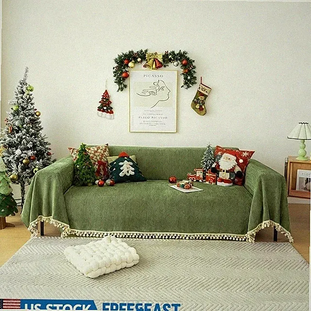 Thick Chenille Sofa Cover Protector Durable Pet Scratch Resistant Easy Care New