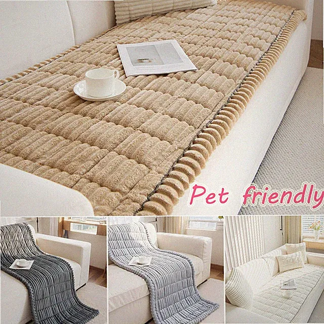 Thick Corduroy Couch Covers Sofa Cushion Protector Pets Dog Bed Cover Pet Mat