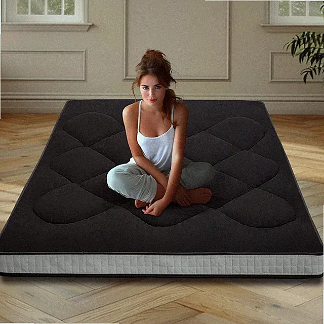 Thick Japanese Futon Mattress Roll-Up Sleeping Pad Floor Bed Couch Mat