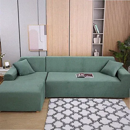 Thick L Shape Sofa Slipcovers 2Pcs Sectional Corner Sofa Covers Couch Protectors