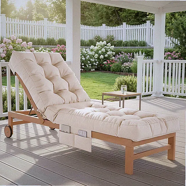 Thick Pool Lounge Chair Replacement Cushions for Outdoor Furniture Waterproof
