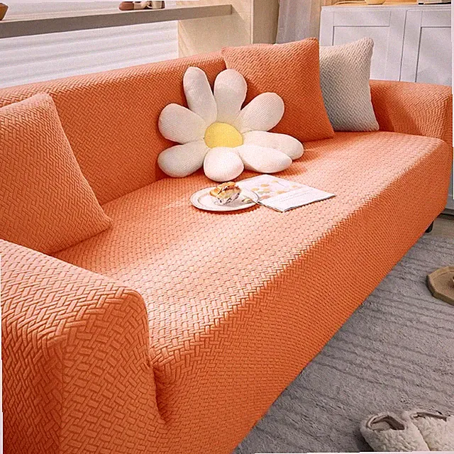 Thick Sofa Cover for Living Room Elastic Jacquard 1/2/3/4 Seater Couch Covers
