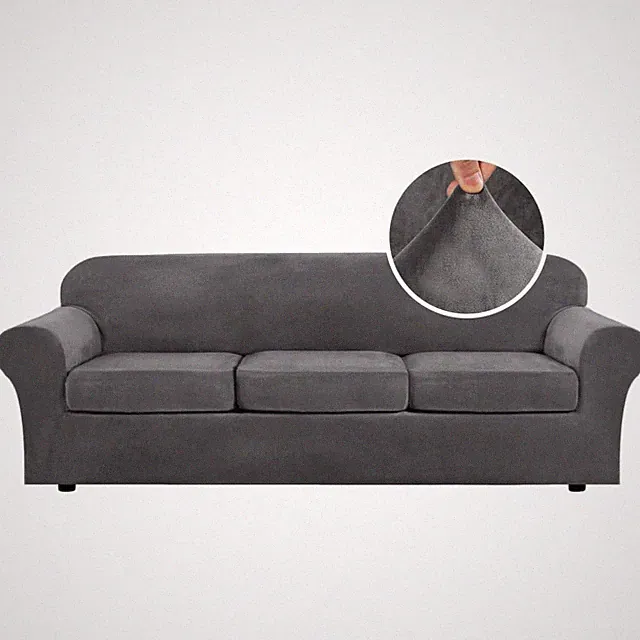 Thick Velvet Sofa Cover - Extra Large, 97 Inch Width