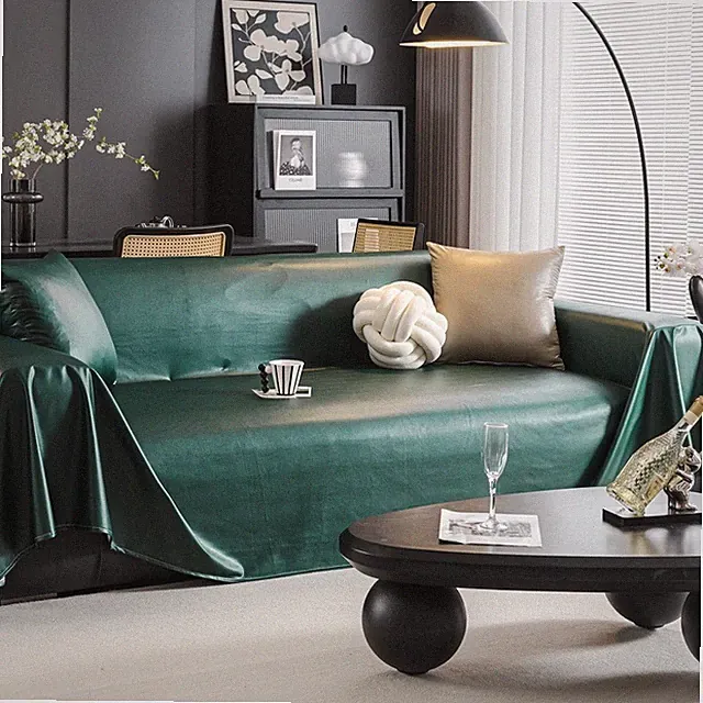 Thickened simulated leather sofa cover towel