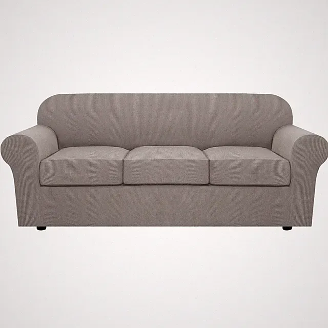 Thicker Jacquard Fabric Sofa Slipcovers - Luxury 4 Piece Set for Living Rooms