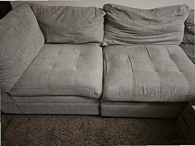 Thomasville 6pc Fabric Modular Sectional Sofa, Gray, 38x32x36 in