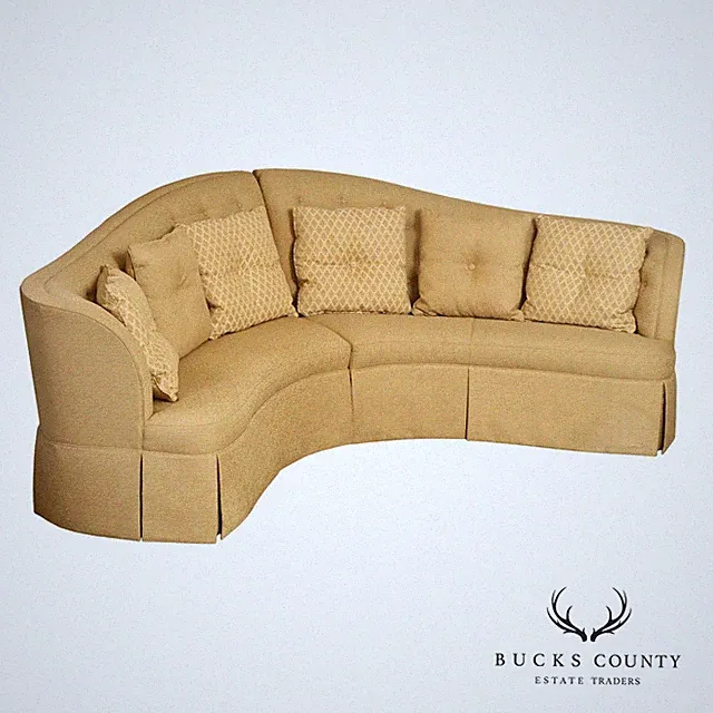 Thomasville Bogart Collection Curved Corner Sofa