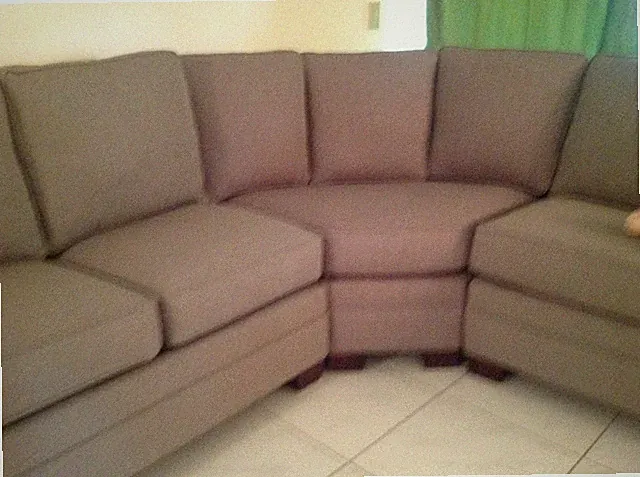 Thomasville L-Shaped Sectional Sofa – 3-Piece, Gray/Taupe, Great Condition
