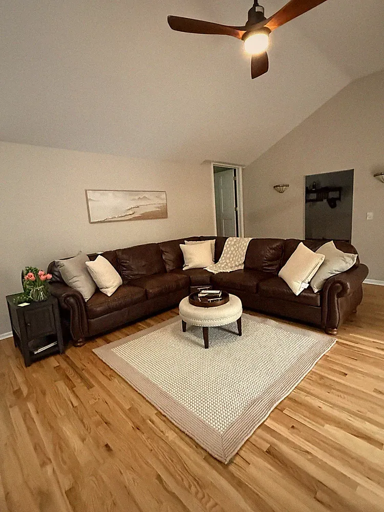Thomasville Large Sectional Leather Sofa
