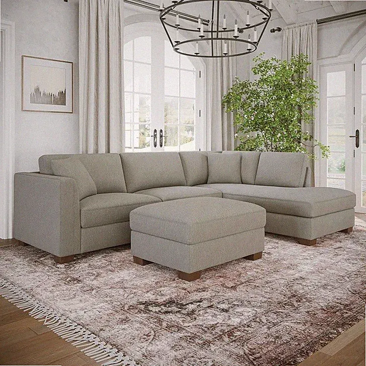 Thomasville Walsen Sectional with Storage Ottoman sofa