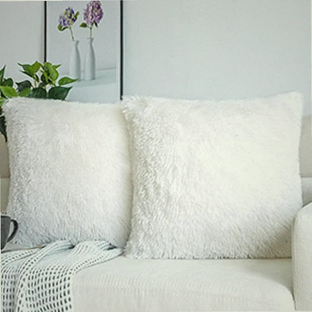 Throw Pillow Covers Set 2PCS Luxury Soft Decorative Cushion Case for Sofa Couch