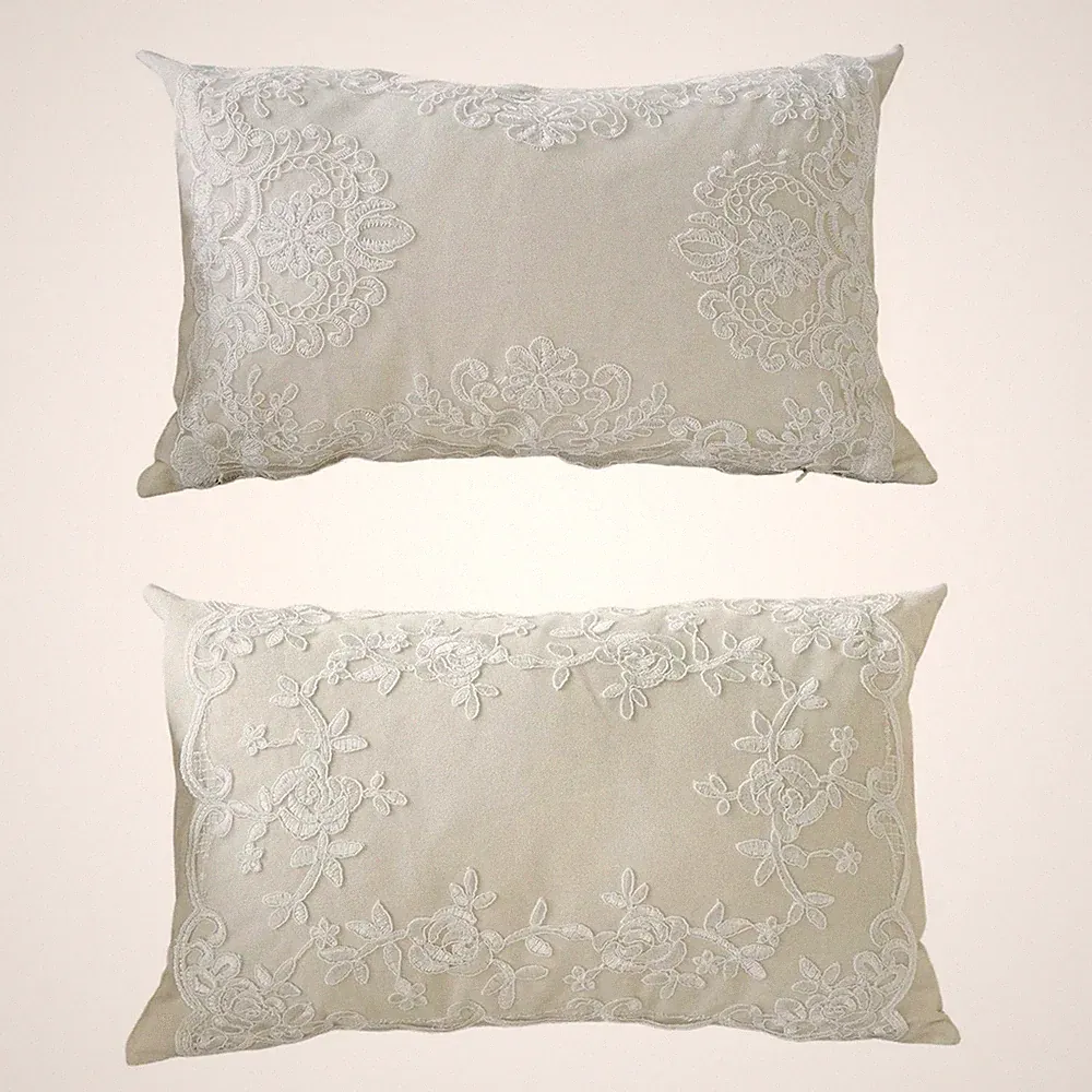 Throw Pillow French Country Bed Pillow for Living Room High End Banquet Sofa