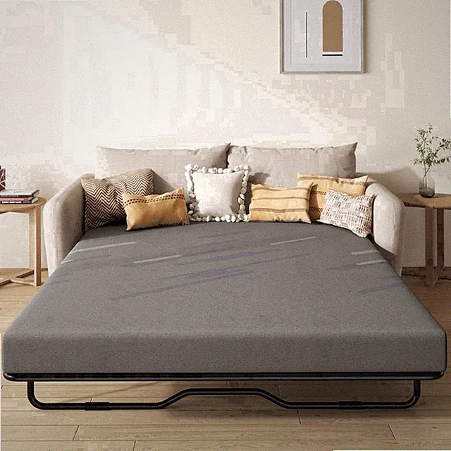 Timbervibe 4" Queen Memory Foam Mattress Colchon, Gel Memory Foam, Pressure