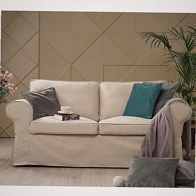 TLYESD Ektorp Loveseat Cover Replacement for IKEA Ektorp 2 Seater Sofa Slipco...
