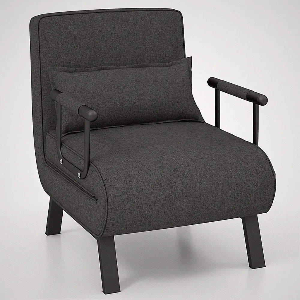 Topbuy Sofa Bed Folding Arm Chair Sleeper Recliner Full Padded Lounger Couch