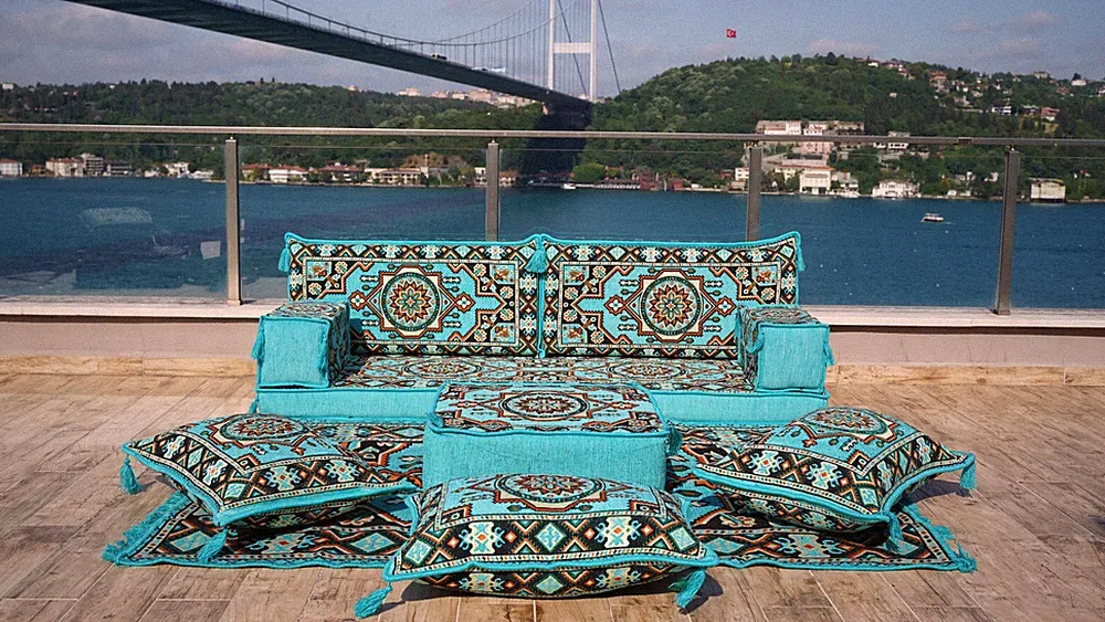 Traditional Floor Couch Set, Sectional Sofas, Arabic Floor Sofa Set, Yoga Mat