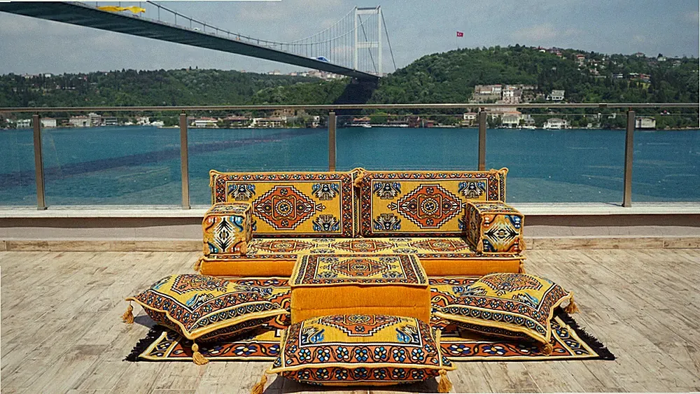 Traditional Floor Couch Set, Sectional Sofas, Arabic Floor Sofa Set, Yoga Mat