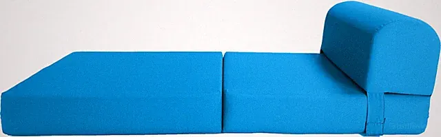 Turquoise Sleeper Chair Folding Foam Beds, Portable Flip Couch Bed 6 x 24 x 70