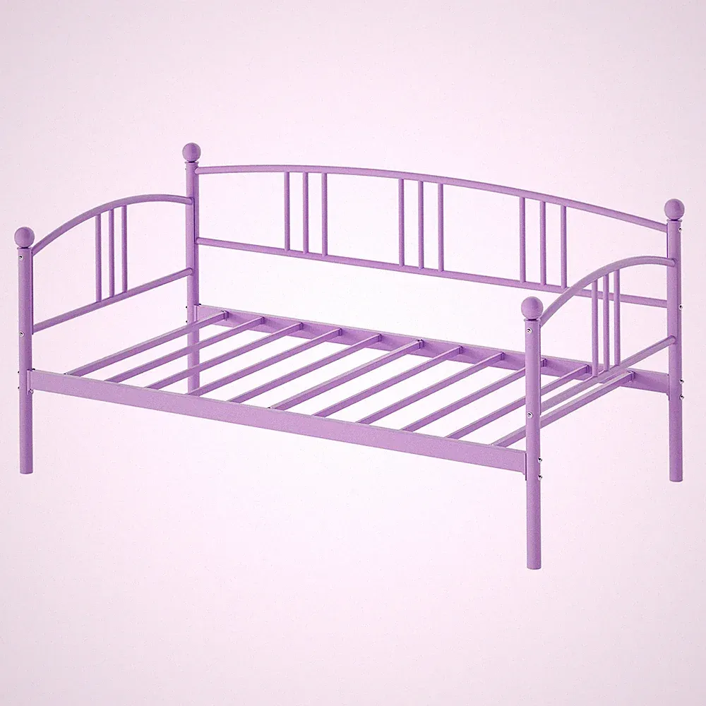 Twin Size Daybed Frame Metal Sofa Bed Heavy Duty Sofa Bed Frame for Bedroom