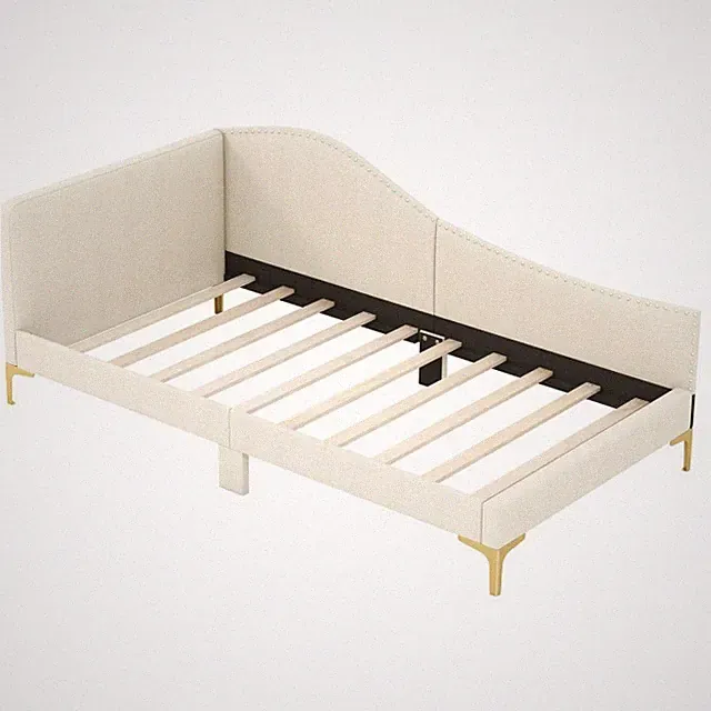 Twin Size Wooden Slats Daybed Bed Sofa Support Home Platform Upholstered Daybed