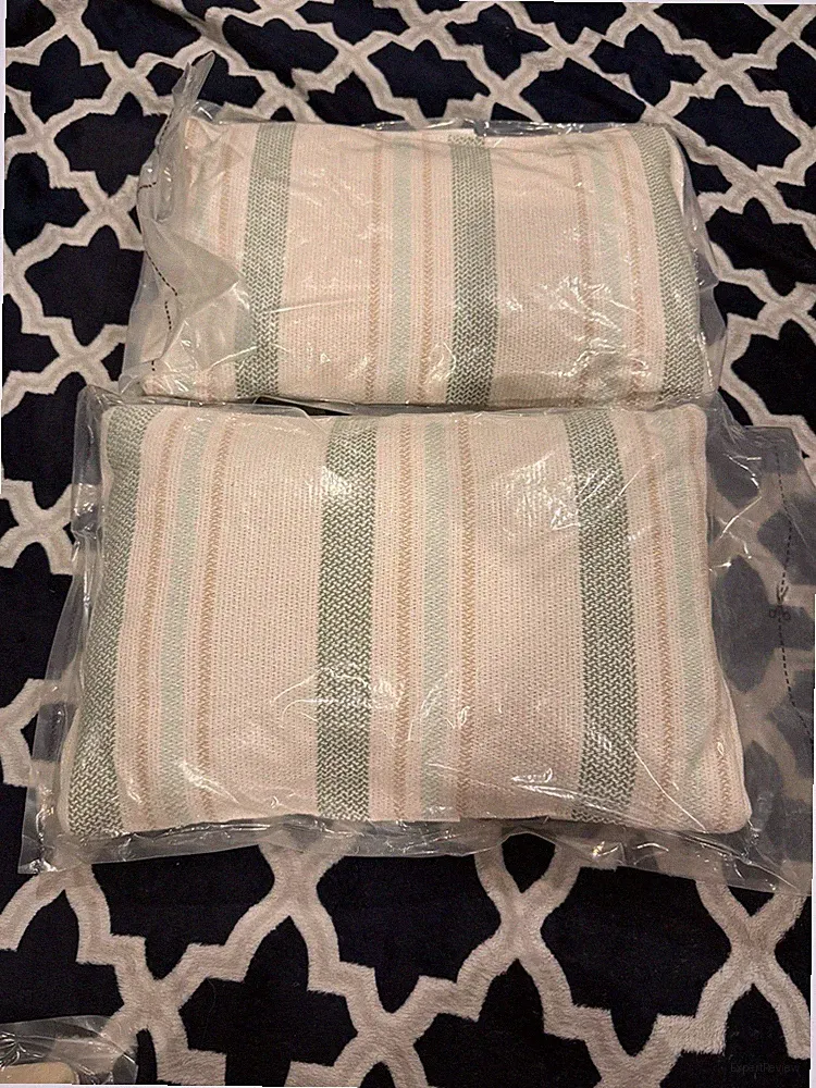 TWO NEW new rectangle throw pillow 12x18”