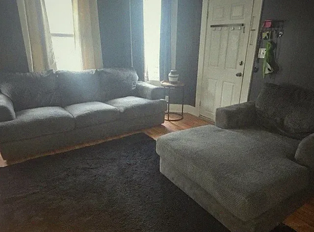 Two Piece Grey Couch Set