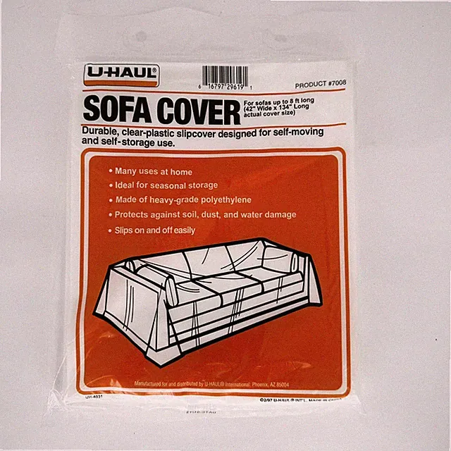 U-Haul Moving And Storage Sofa Cover (Fits Sofas Up To 8' Long) - Water Plastic