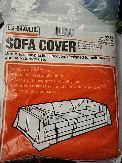 U-Haul Moving & Storage Sofa Cover (Fits Sofas up to 8' Long) - Water Resista...