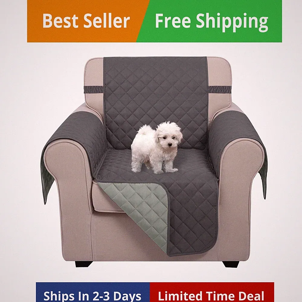 U-NICE HOME Recliner Chair Covers Reversible Chair Cover Pet Covers for Dogs...