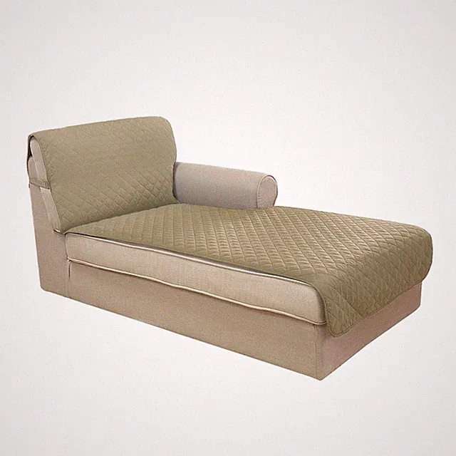 U-NICE HOME Sectional Chaise Lounge Sofa Cover for Dogs Reversible Couch Cover