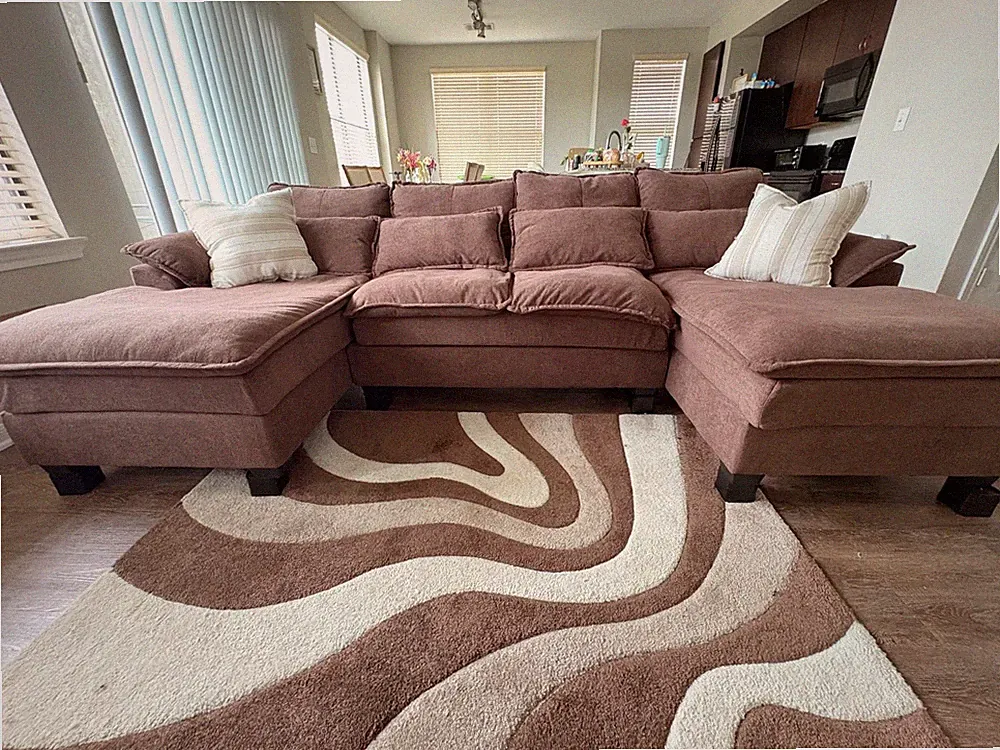 U-Shaped Couch. Spacious and cozy sectional sofa for sale!
