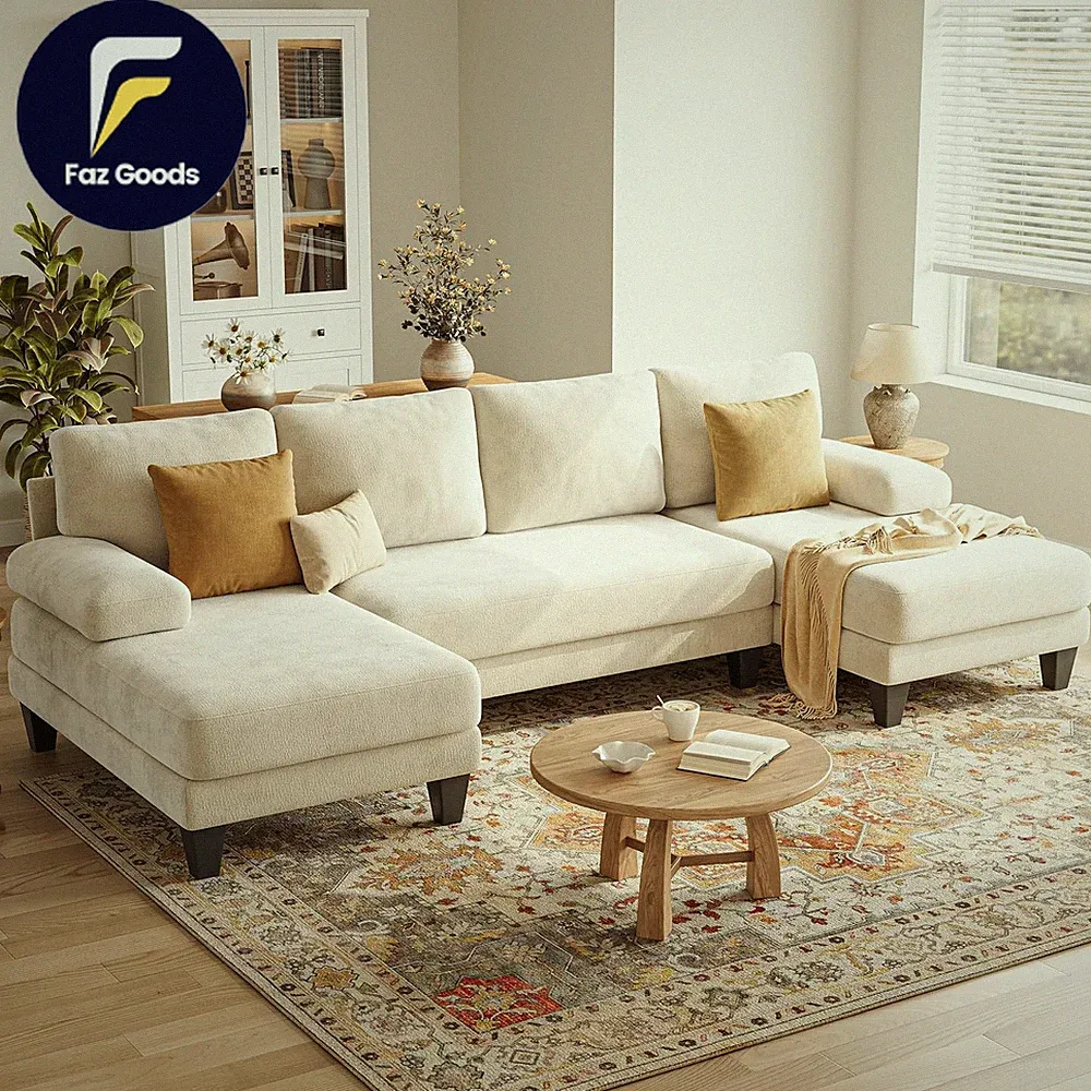 U-Shaped Sectional Couches for Living Room 112 Inch Modern Sectional Couch