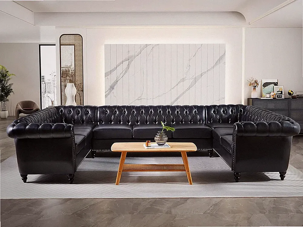 Faux Leather U Shape